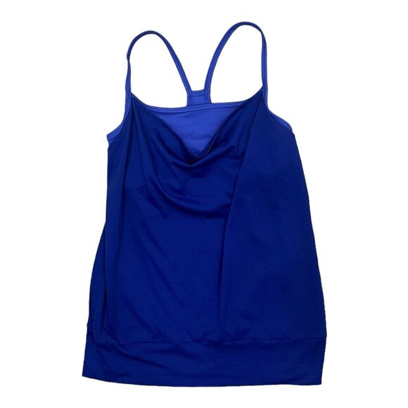 C9 by Champion Tops - C9 by Champion Purple Duo Dry Racerback Cowl Neck Tank Top XS